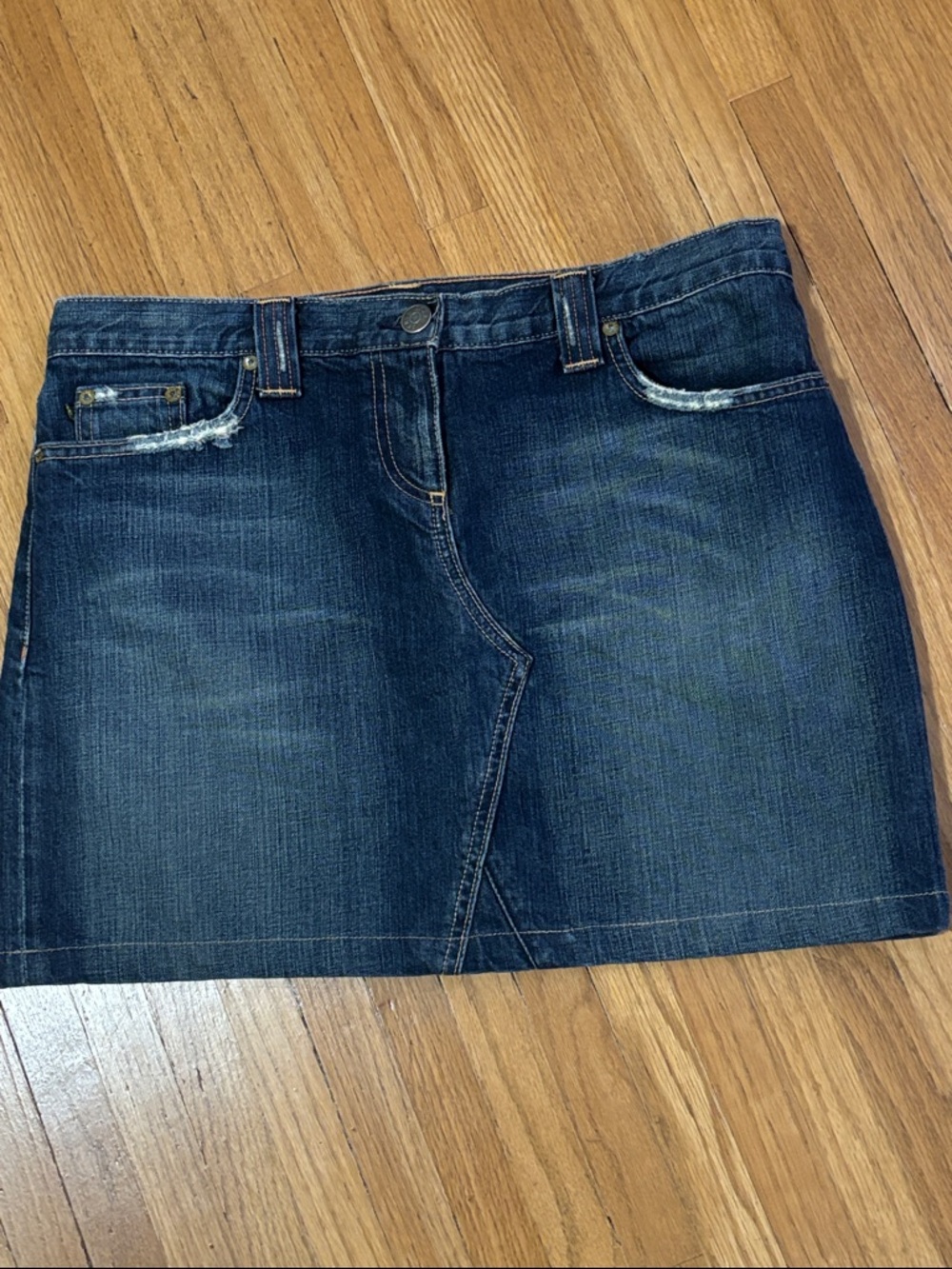 J. Crew Dark Blue Denim Mini Skirt